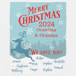 Vakantie Rendier Gepersonaliseerde Deken