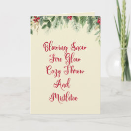 Vakantie rijm Kerst Kaart