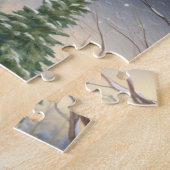 Vakantie Rode Vrachtwagen Spel Puzzel (Zijkant)