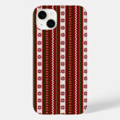 Vakantie Rood en Groen Fair Isle Case-Mate iPhone Case (Achterkant)