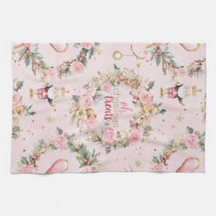 Vakantie Roze Vrolijke Notenkraker Beaux Custom Kr Theedoek