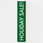 Vakantie Sale aanpasbare groene witte banner (Verticaal)