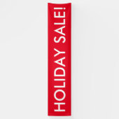 Vakantie Sale aanpasbare rode witte banner (Verticaal)