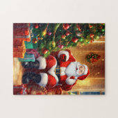 Vakantie Santa Game Puzzel Legpuzzel (Horizontaal)