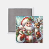 Vakantie Santa Magnet Magneet (Voorkant / Achterkant)
