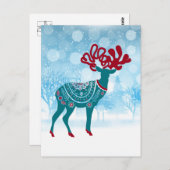 vakantie Scandinavische Moose Briefkaart (Voorkant / Achterkant)