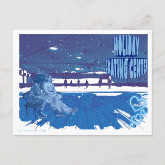 Vakantie Schaatscentrum Briefkaart