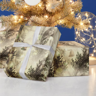  vakantie Schattige Elegant Paper Angels Cadeaupapier