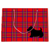 Vakantie Schotse Terrier Gift Bag Groot Cadeauzakje (Voorkant)