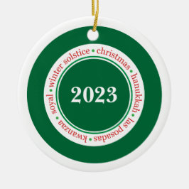 Vakantie Seizoen Aangepast Ornament