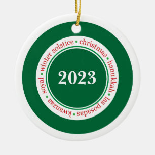 Vakantie Seizoen Aangepast Ornament