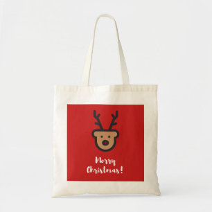 Vakantie seizoen, Kerstmis, Schattige rendier Tote Bag
