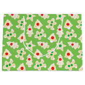 Vakantie Shortbread Cookies Groene Kerstmis Groot Cadeauzakje (Voorkant)