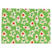 Vakantie Shortbread Cookies Groene Kerstmis Groot Cadeauzakje (Achterkant)