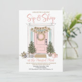 Vakantie Sip en Shop Kaart (Staand voorkant)