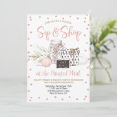 Vakantie Sip en Shop Kaart (Staand voorkant)