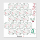 Vakantie Sneeuw Sticker Gift Labels (Vel)