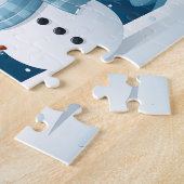 Vakantie sneeuwman spel puzzel (Zijkant)