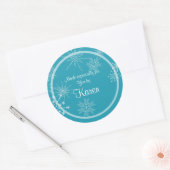 Vakantie Sneeuwvlok Gift Sticker (Envelop)
