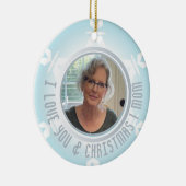 Vakantie sneeuwvlok Kerst Gezicht Ornament (Rechts)