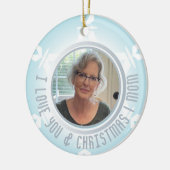 Vakantie sneeuwvlok Kerst Gezicht Ornament (Links)