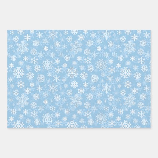 Vakantie Sneeuwvlokken Wrapping Papier Bladen Inpakpapier Vel (Voorkant 3)