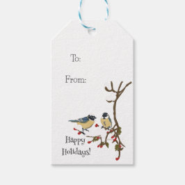 Vakantie Snowbirds Gift Label Cadeaulabel