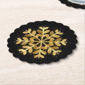 Vakantie Snowflake Papier Onderzetters (Gekanteld)