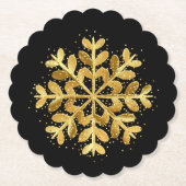 Vakantie Snowflake Papier Onderzetters (Voorkant)
