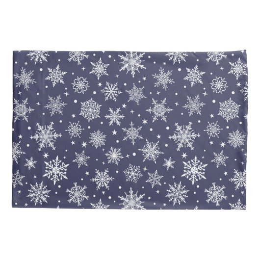 Vakantie Snowflakes Kussensloop Set (Achterkant-Links)