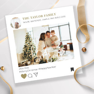 Vakantie Social Media Nieuwigheid Sjabloon Kerst