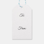 Vakantie Sparkle & Bows Cadeaulabel (Achterkant)