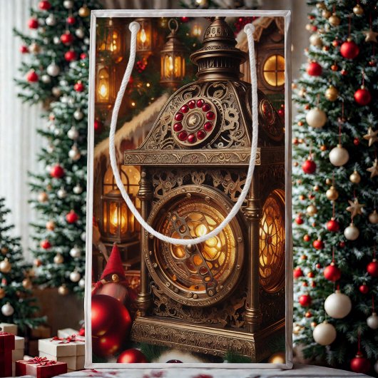 Vakantie Steampunk Santa's Lantern Klein Cadeauzakje
