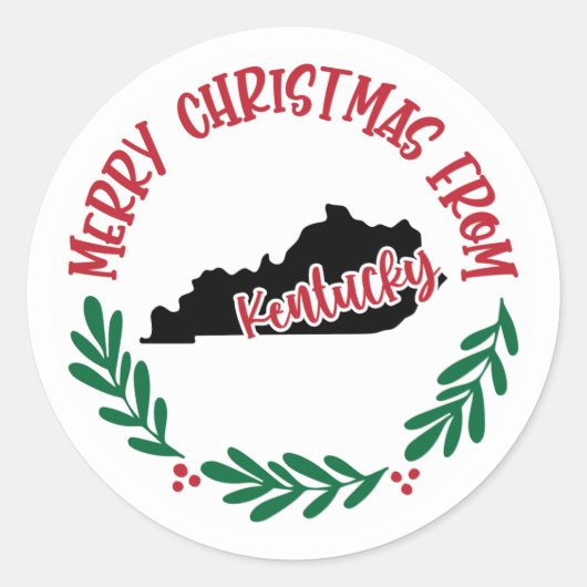 Vakantie Sticker uit Kentucky (Voorkant)