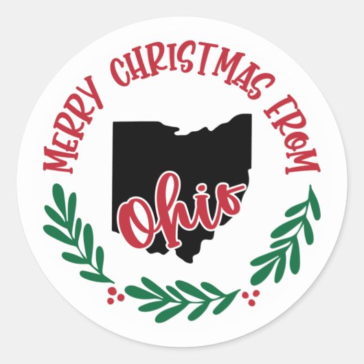 Vakantie Sticker uit Ohio (Voorkant)