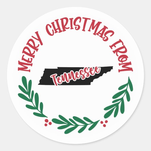 Vakantie Sticker uit Tennessee (Voorkant)