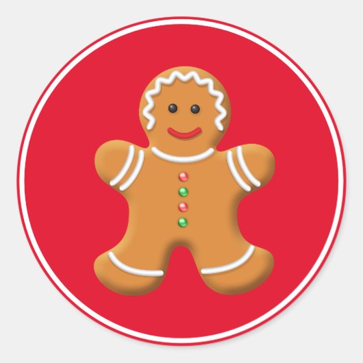 Vakantie Stickers Gingerbread Persoon (Voorkant)