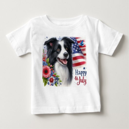 Vakantie Stijl 4 juli Patriottisch T-shirt (Voorkant)