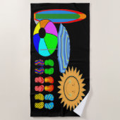 vakantie strandreis strandlaken (Voorkant)