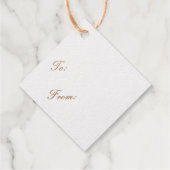 Vakantie Stress Reliever Gold Bedankjes Labels (Achterkant)