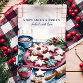 Vakantie Suikerkoekjes Gepersonaliseerde Kerst Theedoek