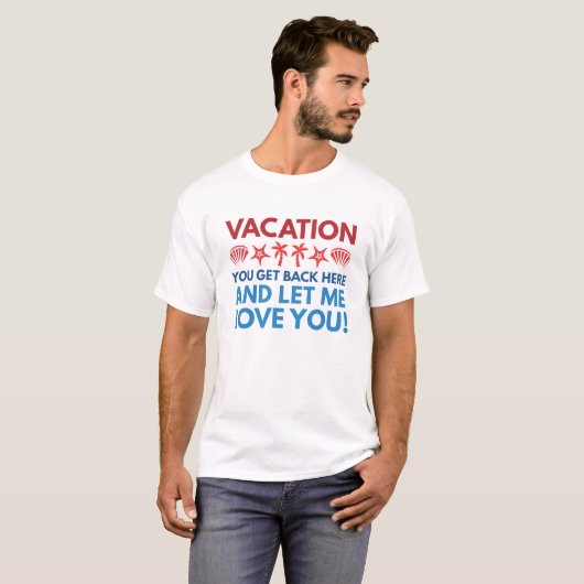Vakantie T-shirt (Voorkant volledig)