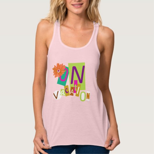 Vakantie Tanktop (Voorkant)