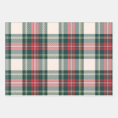 Vakantie Tartan Plaid Kerstmis Combo Feestelijk Inpakpapier Vel (Voorkant 2)
