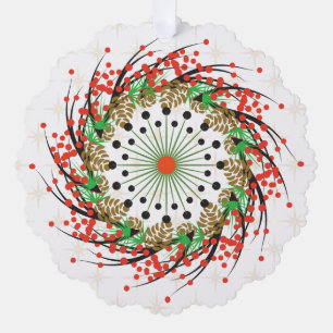 Vakantie teken papier Ornament Kaart