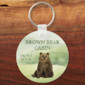 Vakantie thuiswoningbezit cabine Mountain Sleutelhanger (Voorkant)