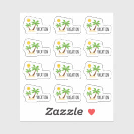 Vakantie Tropisch Eiland Bujo Planner Sticker