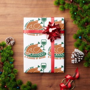 Vakantie Turkije Maaltijd Graphic voor Food Fans Cadeaupapier