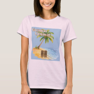 Vakantie-uitstap Tropisch strand T-shirt