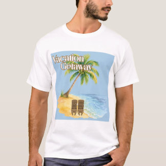 Vakantie-uitstap Tropisch Strand T-Shirt